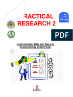 Practical Research 2: Understanding Data and Ways To Systematically Collect Data