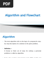 Algorithm and Flowchart