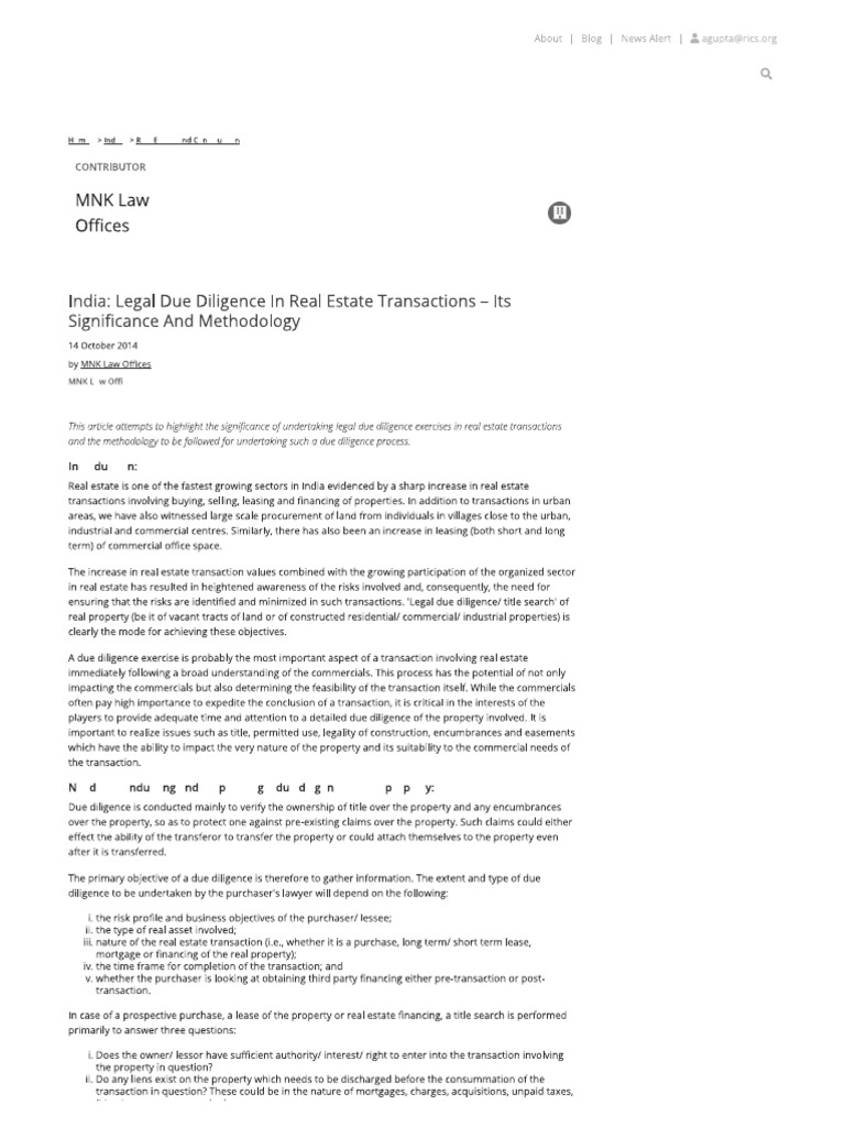 legal-due-diligence-in-real-estate-transactions-its-significance-and