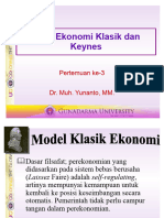 M3 Teori Ekonomi Klasik & Keyness