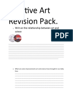 Creative Arts Revision Pack