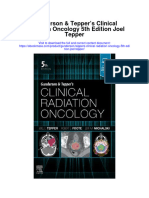 Gunderson Teppers Clinical Radiation Oncology 5Th Edition Joel Tepper Full Chapter
