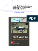 Download Introduction To Solid Modeling Using Solidworks 2021 17Th Edition William E Howard full chapter
