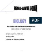 The Greenhouse Effect and Thinning of The Ozone Layer On The Ecosystem