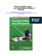 Essentials of Athletic Injury Management 12Th Edition William E Prentice Full Chapter