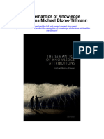 The Semantics of Knowledge Attributions Michael Blome Tillmann Full Chapter