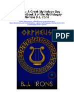 Download Orpheus A Greek Mythology Gay Retelling Book 3 Of The Mythologay Series B J Irons full chapter