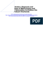 Orthodontics Diagnosis and Management of Malocclusion and Dentofacial Deformities 3Rd Edition Om Prakash Kharbanda Full Chapter