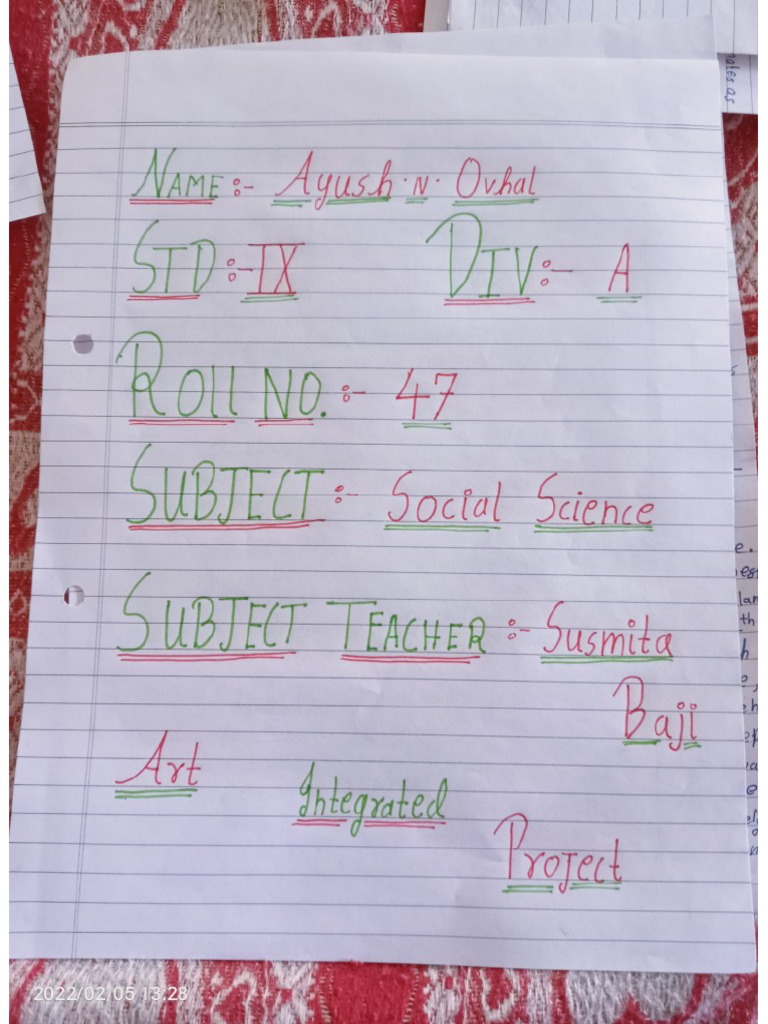 Art Integrated Project Pdf