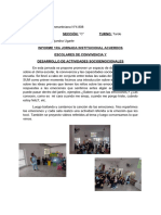 INFORME DE LA PRIMERA JORNADA INSTITUCIONAL SALA DE 5C