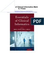 Download Essentials Of Clinical Informatics Mark E Frisse full chapter