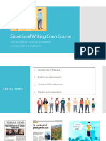 Situational Writing Introduction and Overview