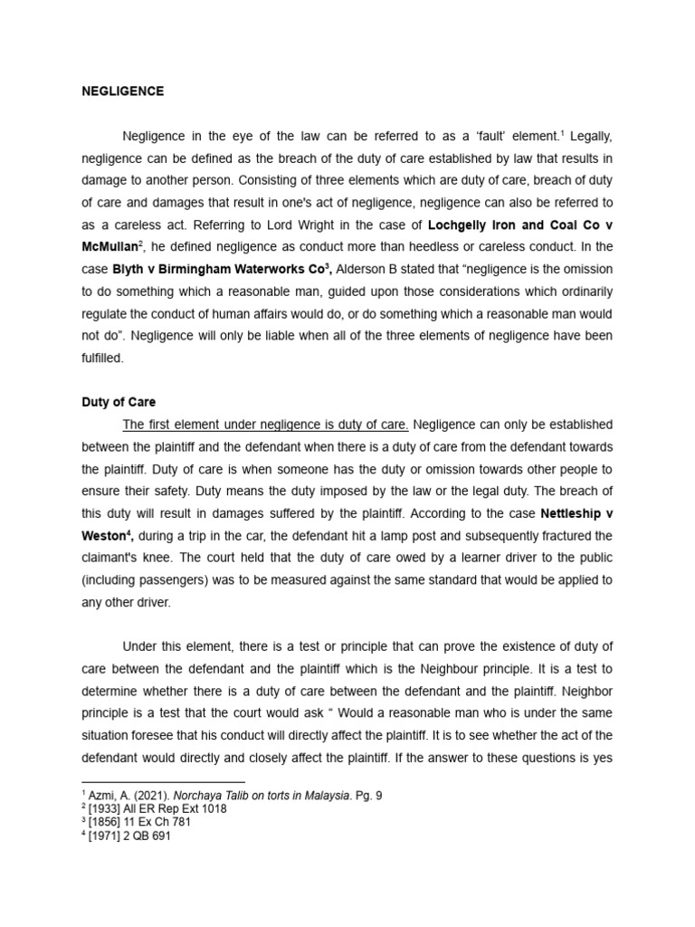 Pbl legal team download free pdf negligence duty of care