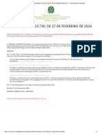 RESOLUÇÃO Nº 23.730, DE 27 DE FEVEREIRO DE 2024 — Tribunal Superior Eleitoral Fundo Especial de Financiamento de Campanha (FEFC).