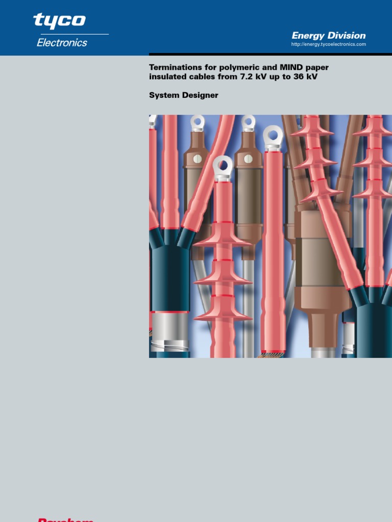 Catalogue Raychem Termination Cable Insulator (Electricity)