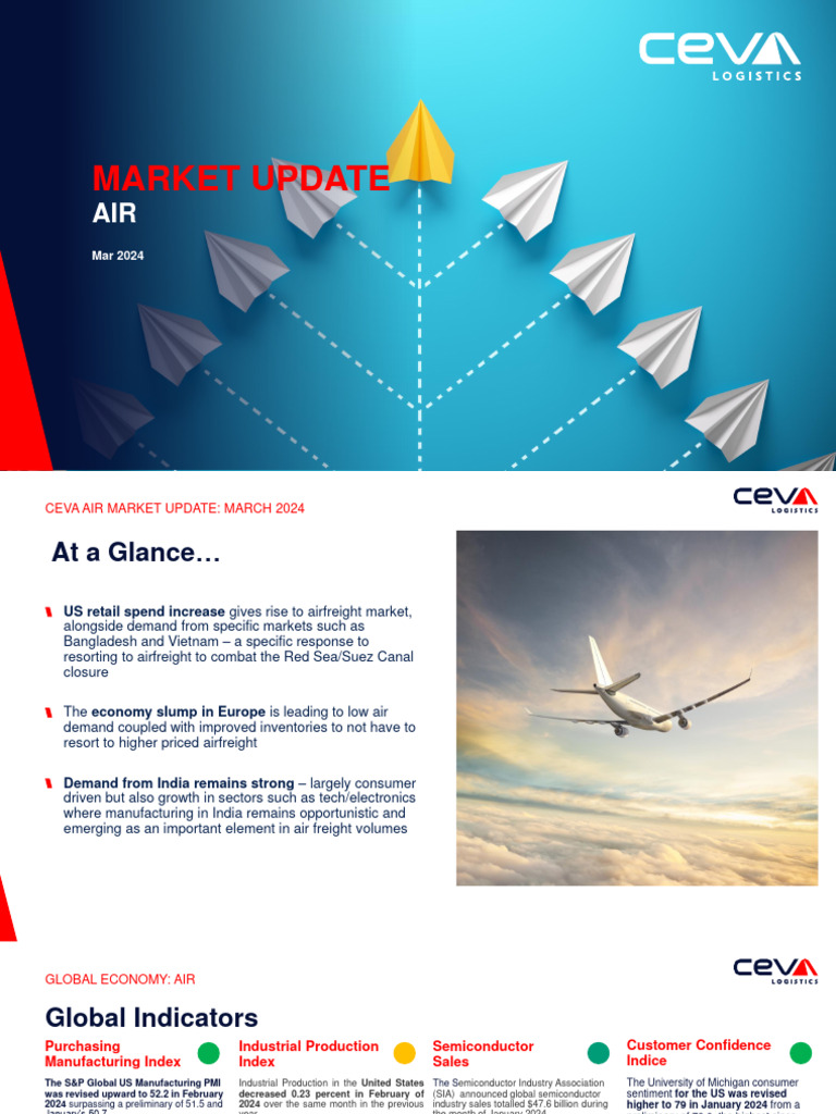 Air Freight Market Update March 2024 | PDF | Cargo | Economies