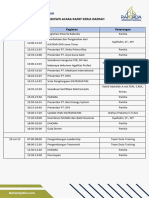 Rundown Acara Rapat Kerja Daerah