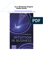 Intuition in Business Eugene Sadler Smith Full Chapter