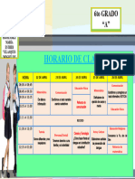 Horario de Clases: 6to GRADO "A"