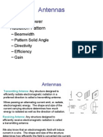 Antennas: - Radiated Power - Radiation Pattern