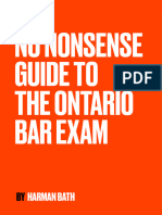 This Is A No Nonsense Guide To The Ontario Bar Exam