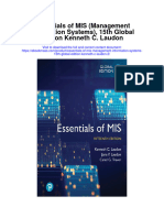 Essentials of Mis Management Information Systems 15Th Global Edition Kenneth C Laudon 2 Full Chapter