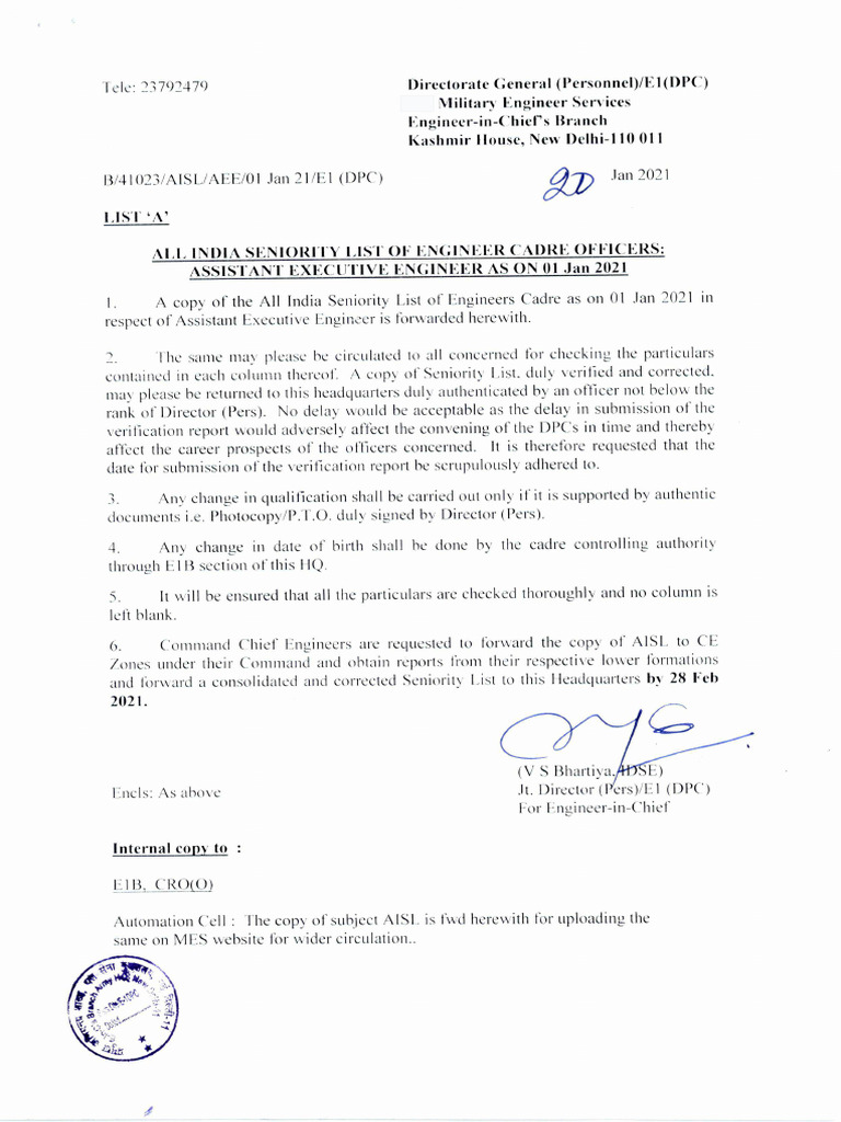 all-india-seniority-list-of-engineer-cadre-officers-assistant-executive