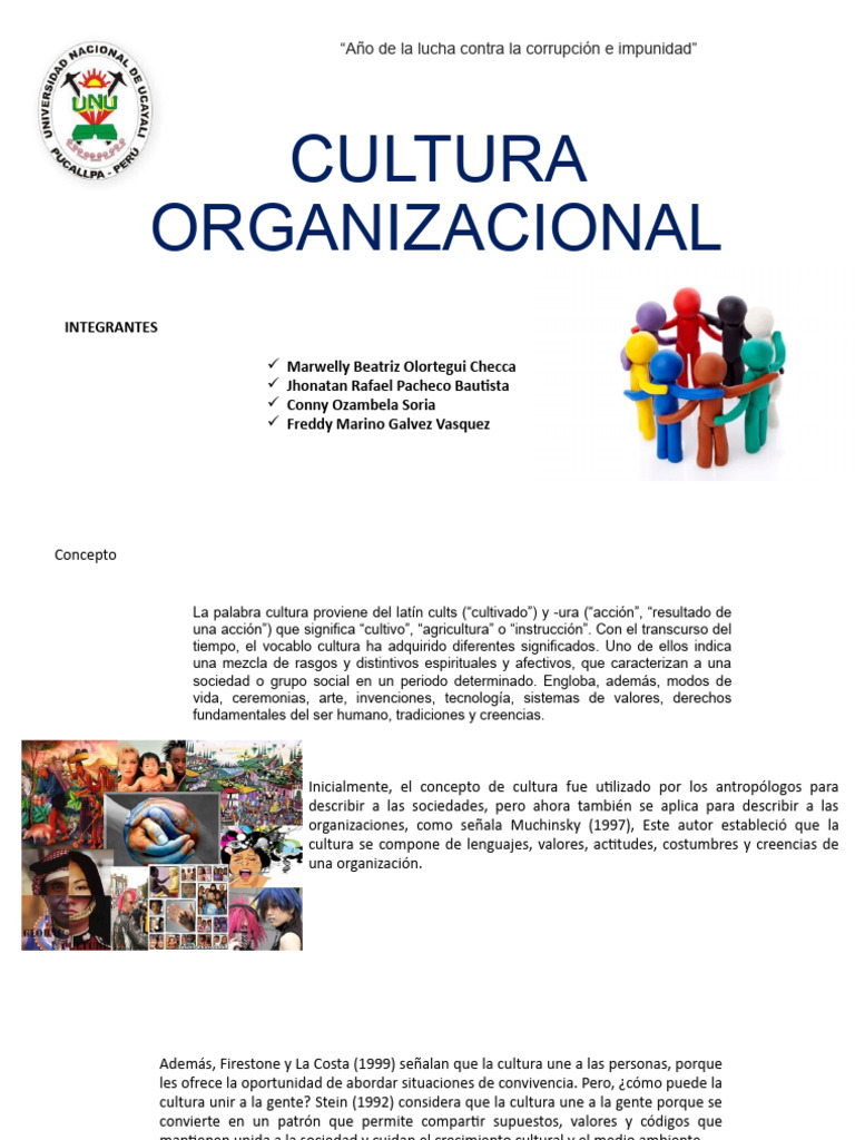 Cultura Organizacional y Cambio Efectivo | PDF | Cultura organizacional ...