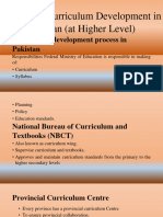 Process of Curriculum Development in