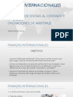 Mercados de Divisas Al Contado y A Plazos. Operaciones de Arbitraje