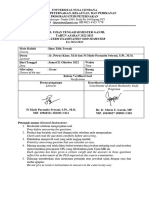 Mid-Term Examination Odd Semester YA 2022/2023: Jln. Adisucipto - Penfui 85001. Kotak Pos 104 Kupang NTT