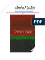 Invasive Species A Very Short Introduction Julie Lockwood Full Chapter
