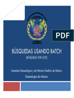 Búsquedas usando BATCH_Brazil