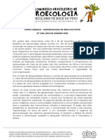 Carta Política Carioca Agroecologia Na Boca Do Povo 2023