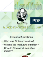 Newton law one