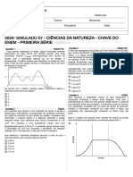 2024 - Simulado 07 - Ciências Da Natureza - Chave Do Enem - Primeira Série