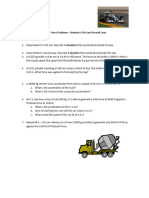 Newtons 1st and 2nd Law Problems WS