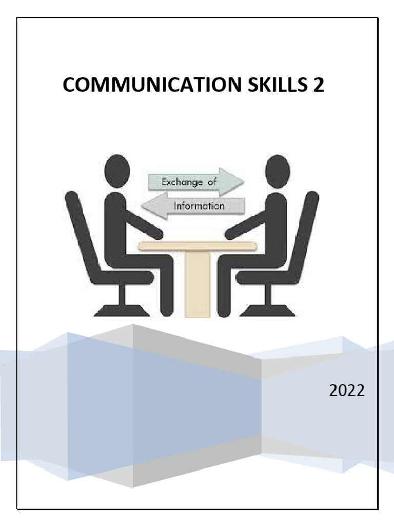 Communication Skills 2 | PDF | Question | Communication