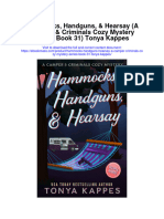 Download Hammocks Handguns Hearsay A Camper Criminals Cozy Mystery Series Book 31 Tonya Kappes full chapter