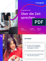 Über Die Zeit: Sprechen