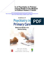 Essentials of Psychiatry in Primary Care Behavioral Health in The Medical Setting 1St Edition Robert C Smith Full Chapter