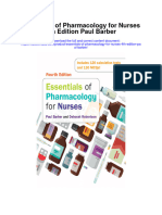 Essentials of Pharmacology For Nurses 4Th Edition Paul Barber Full Chapter