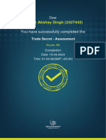 Trade Secret - Assessment - 01 - 04 - 06 (GMT +05 - 30)
