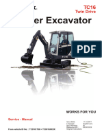 Tc16 Crawler Excavator Service Manual