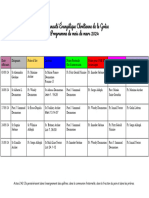 Programme - Mars 2024