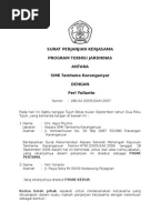 Contoh Surat Perjanjian Kerjasama