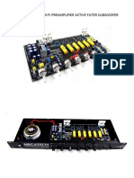 Preamplificador Hi-Fi MK3 Megatech Con Filtro Activo Subwoofer