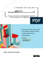 Software Architecture Research Presentation