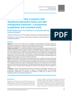 Función masticatoria en pacientes con deformidades dentofaciales antes y después del tratamiento ortognático- un estudio prospectivo, longitudinal y controlado