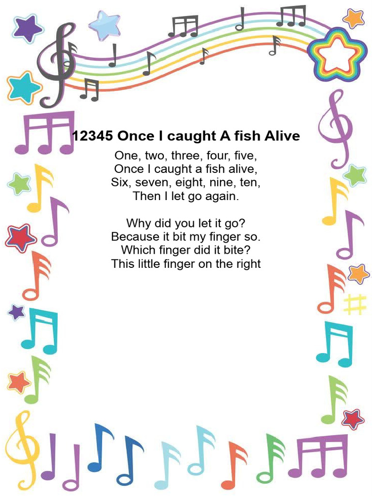Popular Nursery Rhymes and Songs | PDF